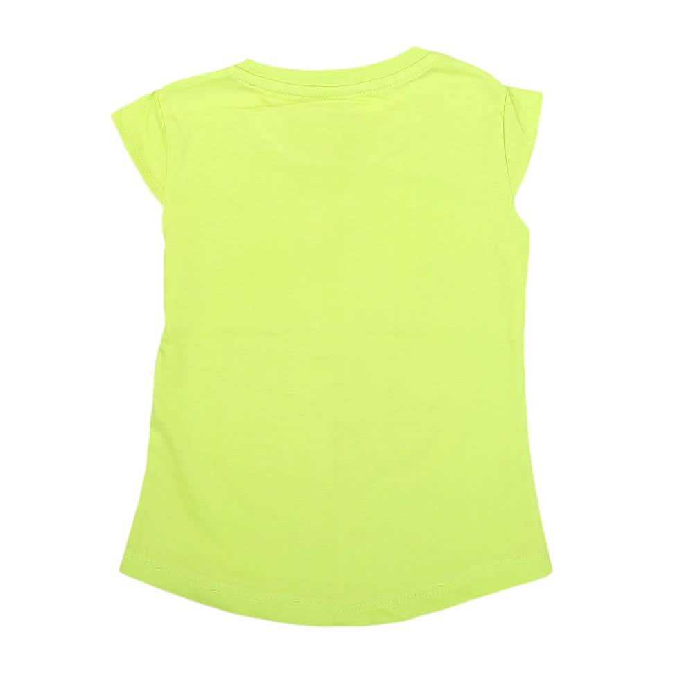 Girls Half Sleeves Printed T-Shirt 4712 16-24 - Green, Kids, Girls T-Shirts, Chase Value, Chase Value