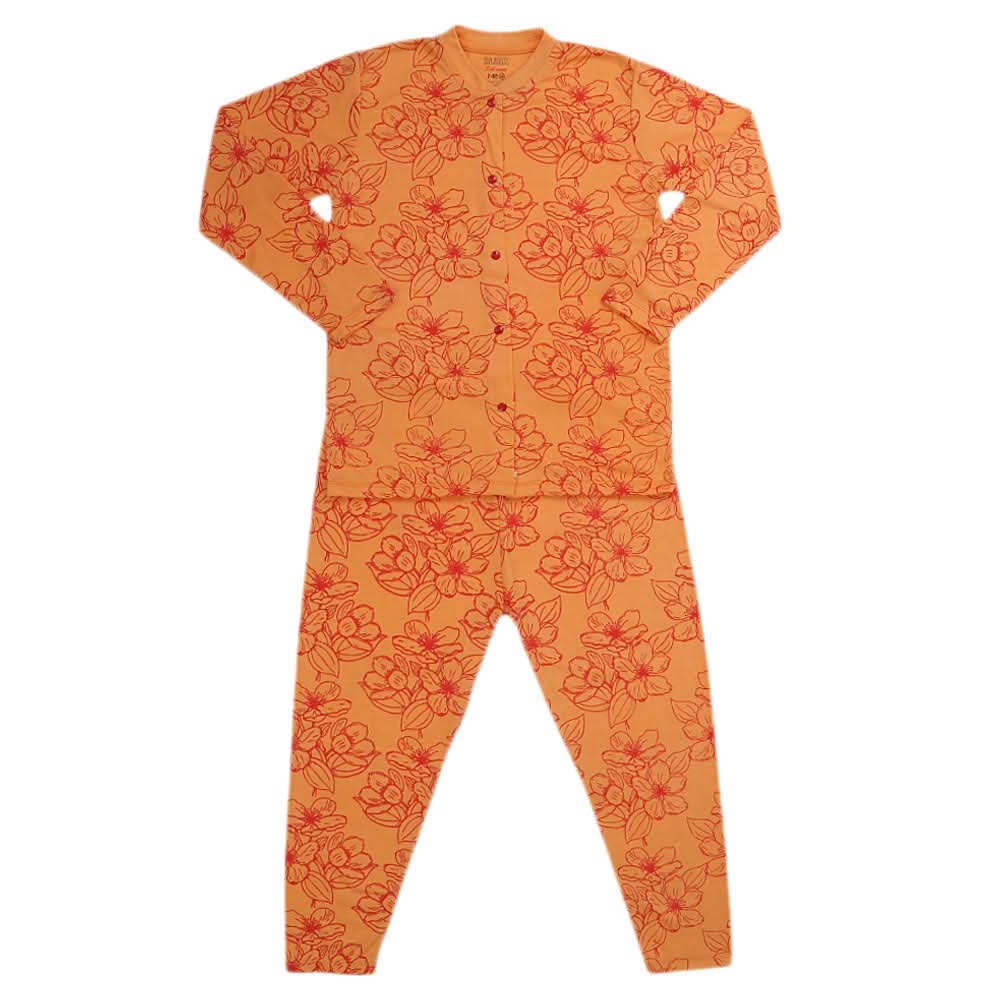 Girls Big Sleeping Suit - Peach, Kids, Girls Sets And Suits, Chase Value, Chase Value