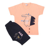 Boys Half Sleeves Short Suit 1219 - Peach, Kids, Boys Sets And Suits, Chase Value, Chase Value