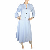 Women's Printed Full Sleeves Long Top - Light Blue, Women, T-Shirts And Tops, Chase Value, Chase Value