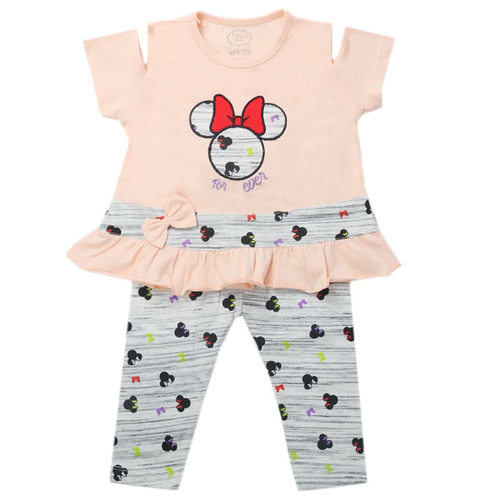 Girls Tights Suits - Peach, Kids, Girls Sets And Suits, Chase Value, Chase Value
