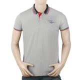 Men's Half Sleeves Polo T-Shirt - Grey, Men, T-Shirts And Polos, Chase Value, Chase Value