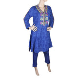 Women's Fancy Cotton 2 Piece Suit - Royal Blue, Women, Shalwar Suits, Chase Value, Chase Value