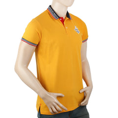 Men's Half Sleeves Polo T-Shirt - Yellow, Men, T-Shirts And Polos, Chase Value, Chase Value