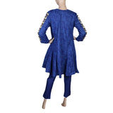 Women's Fancy Cotton 2 Piece Suit - Royal Blue, Women, Shalwar Suits, Chase Value, Chase Value