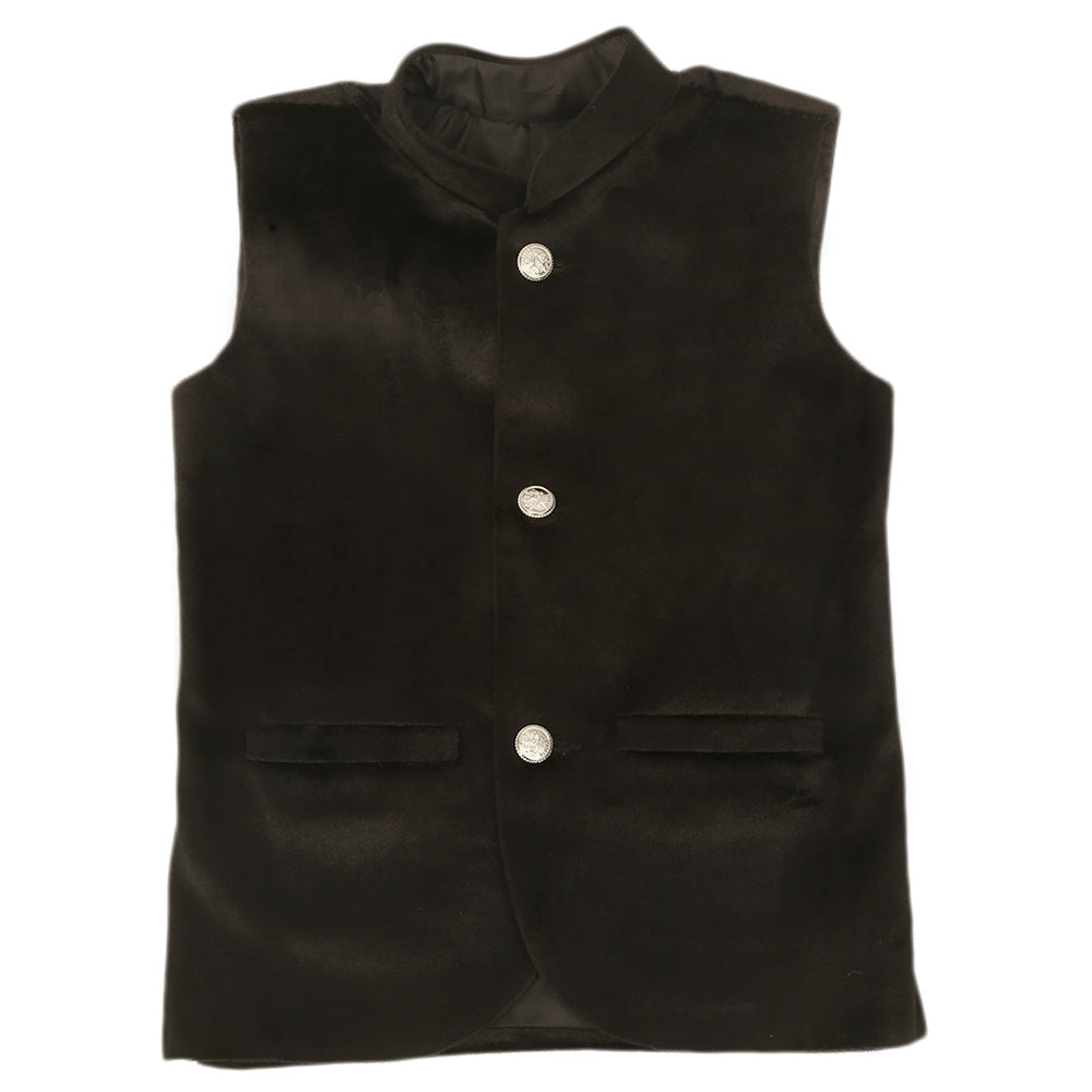 Boys Waist Coat - Black, Kids, Boys Waistcoats, Chase Value, Chase Value