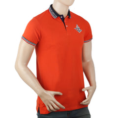 Men's Half Sleeves Polo T-Shirt - Orange, Men, T-Shirts And Polos, Chase Value, Chase Value
