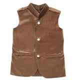 Boys Waist Coat - Brown, Kids, Boys Waistcoats, Chase Value, Chase Value