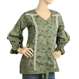 Women's Western Top - Green, Women, T-Shirts And Tops, Chase Value, Chase Value