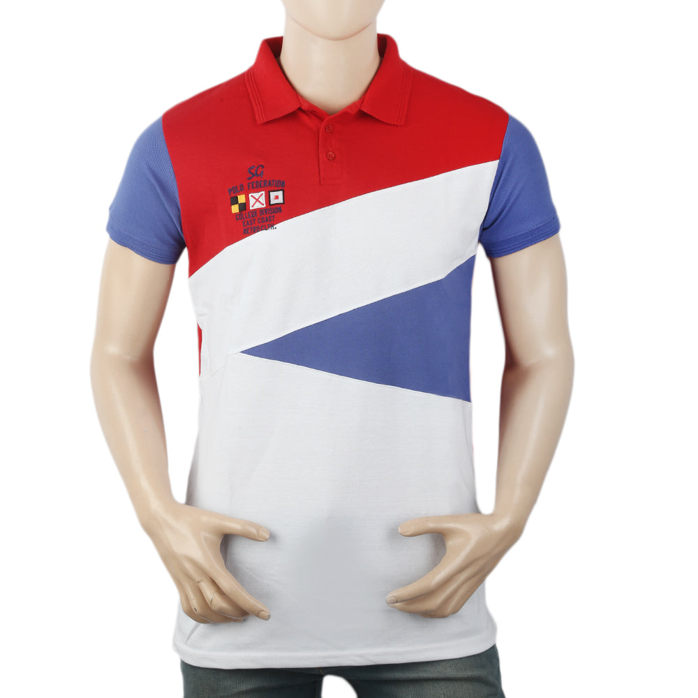 Men's Half Sleeves Polo T-Shirt - Red, Men, T-Shirts And Polos, Chase Value, Chase Value