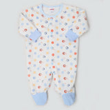 Newborn Boys Full Sleeves Romper - Blue, Kids, NB Boys Rompers, Chase Value, Chase Value