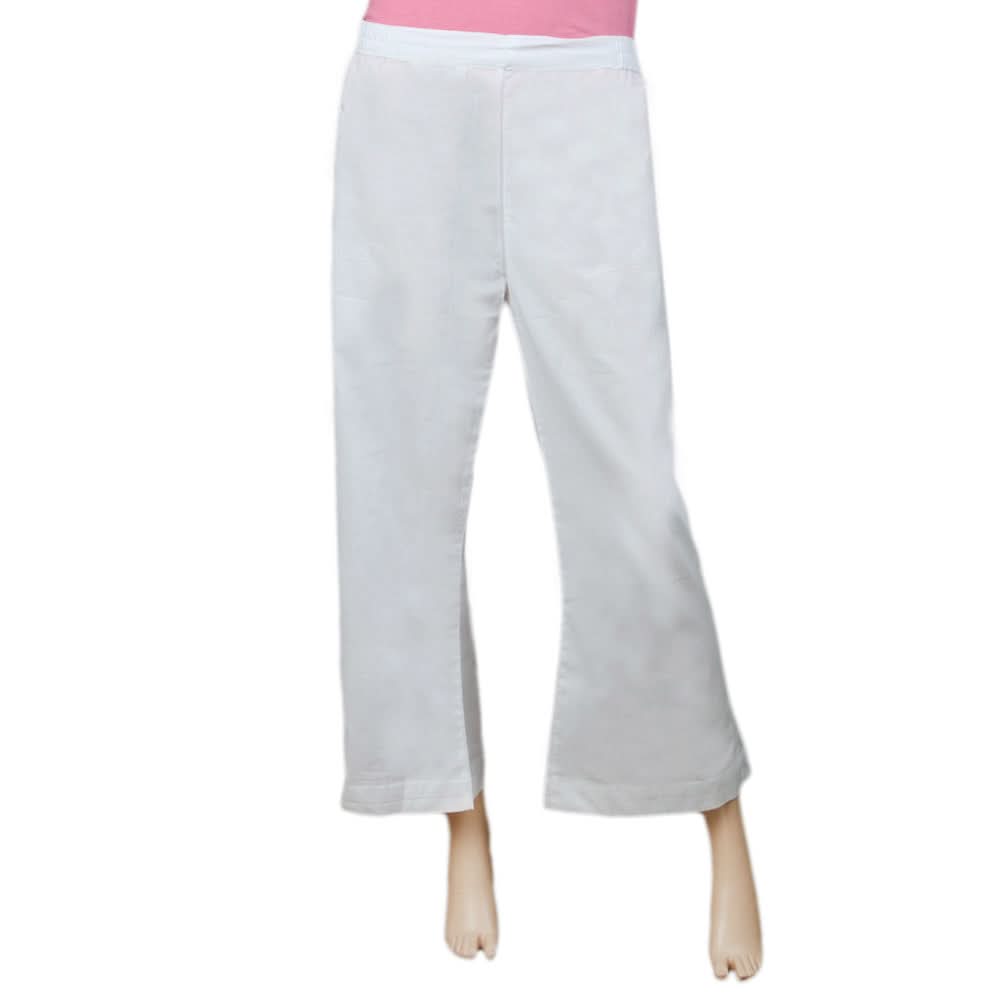 Women's Bell Bottom Trouser - White, Women, Pants & Tights, Chase Value, Chase Value