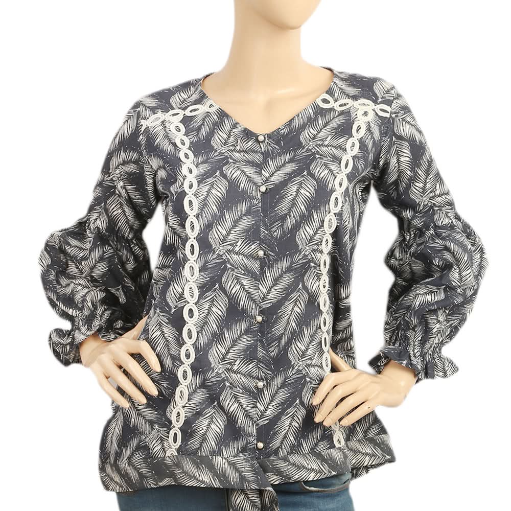 Women's Western Top - Navy Blue, Women, T-Shirts And Tops, Chase Value, Chase Value