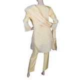 Women's Fancy 3 Piece Suit - Golden, Women, Shalwar Suits, Chase Value, Chase Value