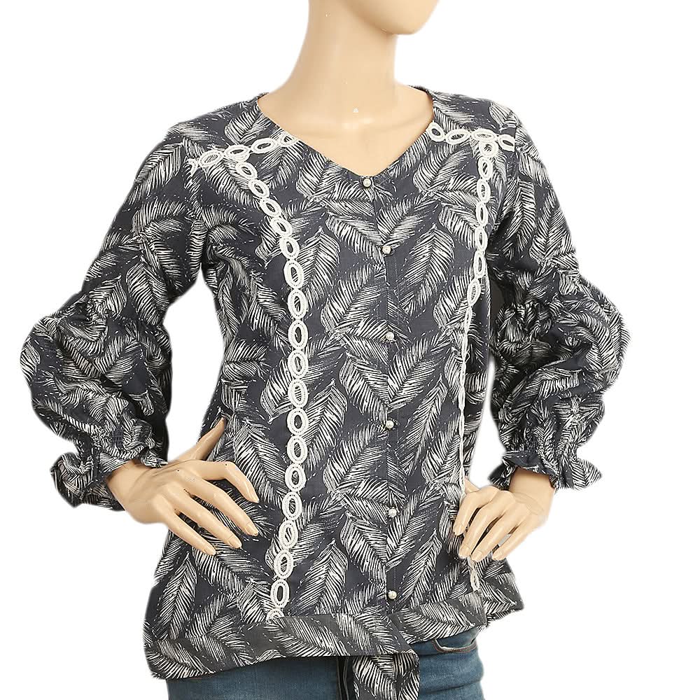 Women's Western Top - Navy Blue, Women, T-Shirts And Tops, Chase Value, Chase Value