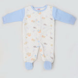 Newborn Boys Full Sleeves Romper - Blue, Kids, NB Boys Rompers, Chase Value, Chase Value
