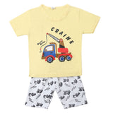 Boys Half Sleeves Short Suit - Lemon, Kids, Boys Sets And Suits, Chase Value, Chase Value