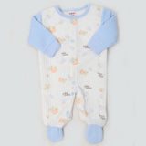 Newborn Boys Full Sleeves Romper - Blue, Kids, NB Boys Rompers, Chase Value, Chase Value