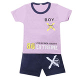 Boys Half Sleeves Short Suit - Purple, Kids, Boys Sets And Suits, Chase Value, Chase Value