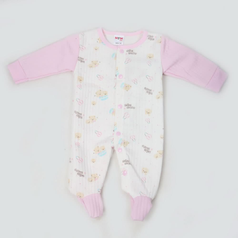 Newborn Boys Full Sleeves Romper - Pink, Kids, NB Boys Rompers, Chase Value, Chase Value