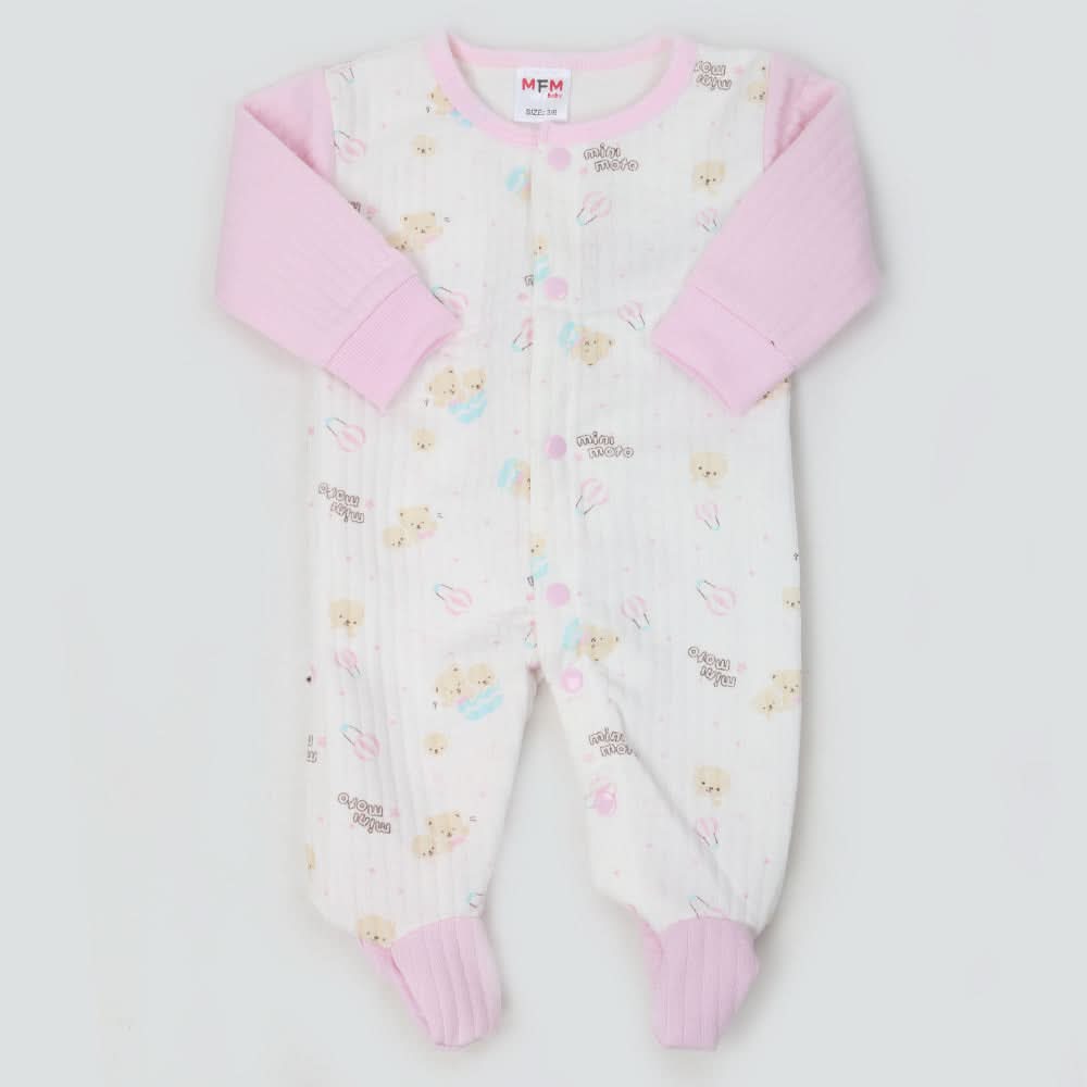 Newborn Boys Full Sleeves Romper - Pink, Kids, NB Boys Rompers, Chase Value, Chase Value