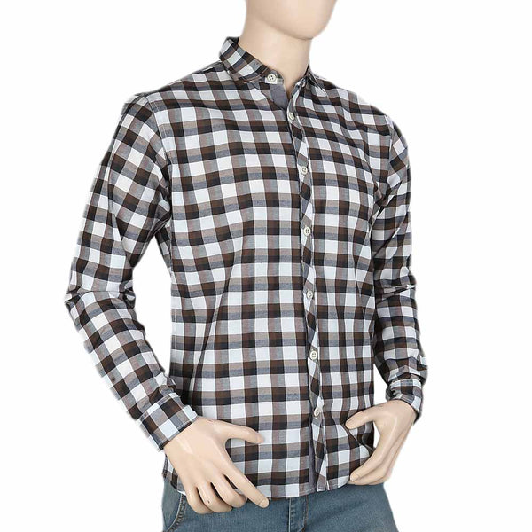 Men's Casual Check Shirt - Brown, Men, Shirts, Chase Value, Chase Value