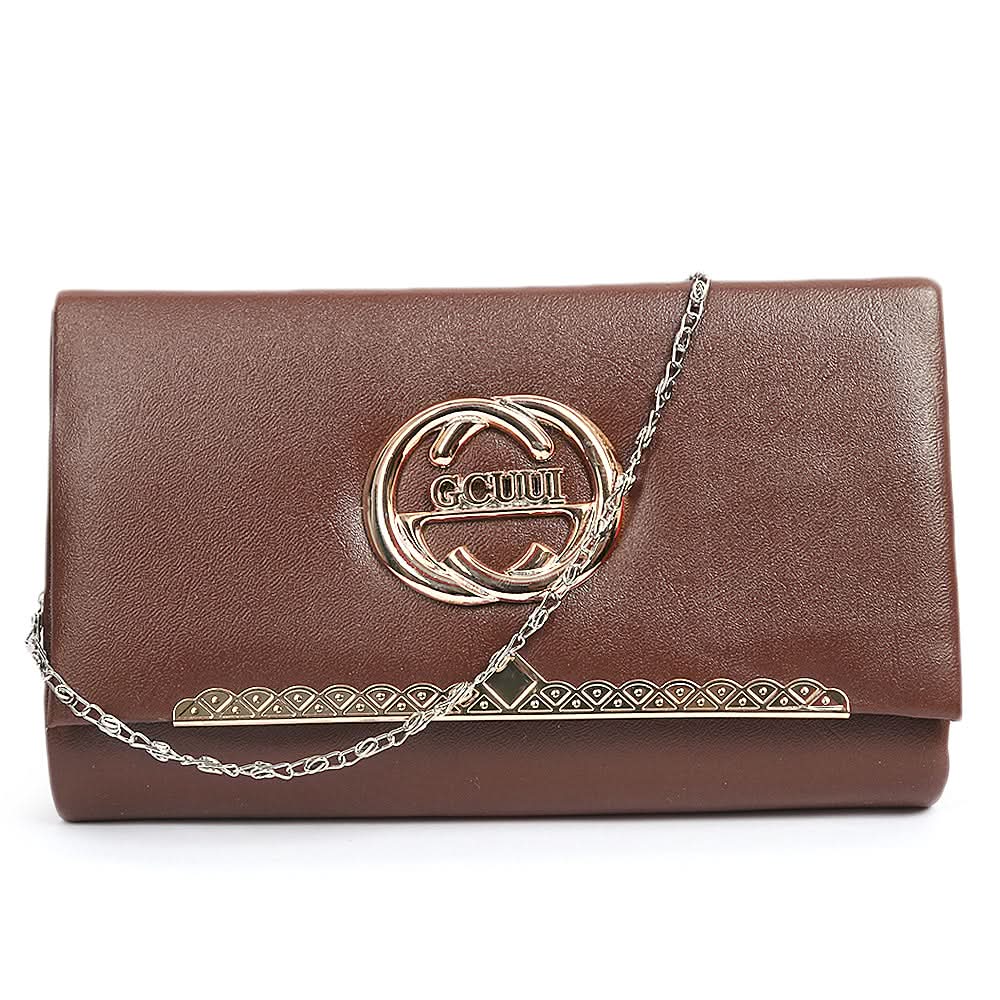 Women's Clutch - Dark Brown, Women, Bags And Wallets, Clutches, Chase Value, Chase Value