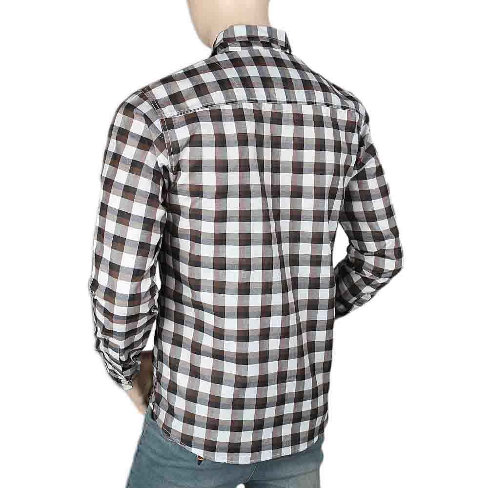Men's Casual Check Shirt - Brown, Men, Shirts, Chase Value, Chase Value