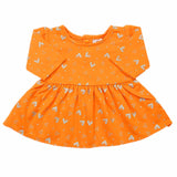 Newborn Girls Frock - Orange, Newborn Girls Frocks, Chase Value, Chase Value