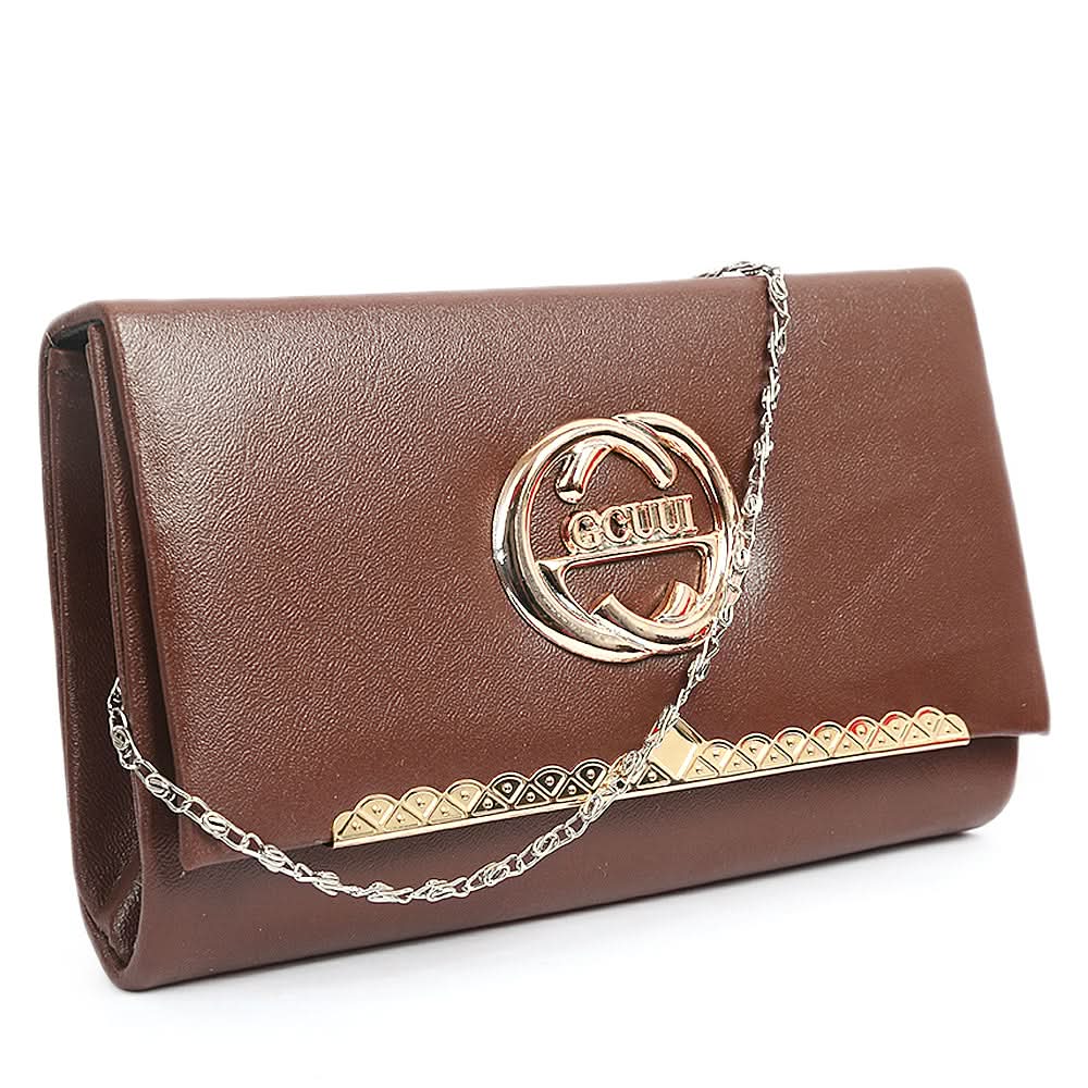 Women's Clutch - Dark Brown, Women, Bags And Wallets, Clutches, Chase Value, Chase Value