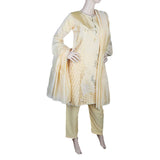 Women's Fancy 3 Piece Suit - Golden, Women, Shalwar Suits, Chase Value, Chase Value