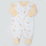 Newborn Boys Full Sleeves Romper - Yellow, Kids, NB Boys Rompers, Chase Value, Chase Value