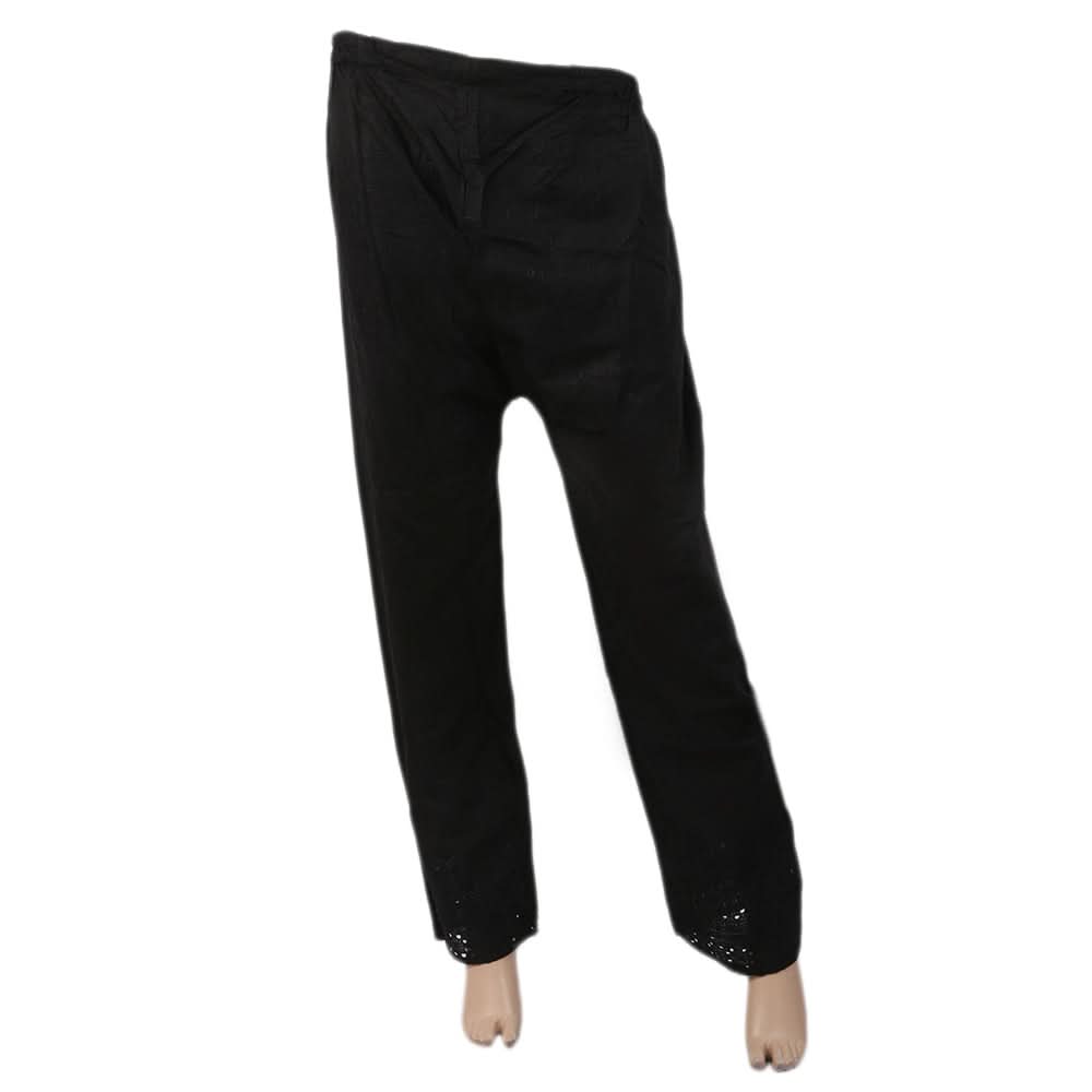 Women's Full Embroidered Shalwar - Black, Women, Pants & Tights, Chase Value, Chase Value