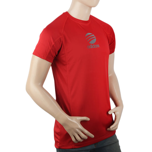 Men's Half Sleeves Round Neck T-Shirt - Red, Men, T-Shirts And Polos, Chase Value, Chase Value