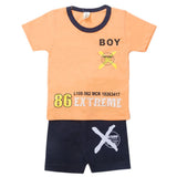 Boys Half Sleeves Short Suit - Peach, Kids, Boys Sets And Suits, Chase Value, Chase Value