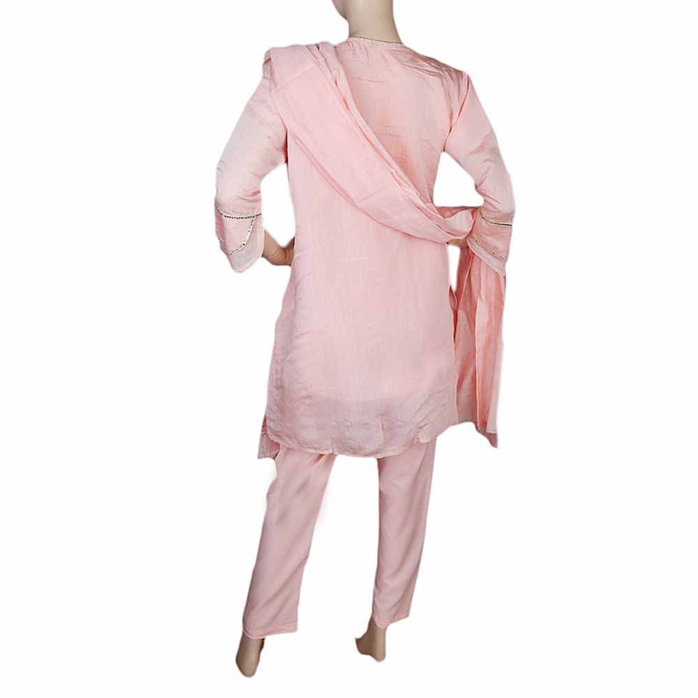 Women's Fancy 3 Piece Suit - Pink, Women, Shalwar Suits, Chase Value, Chase Value
