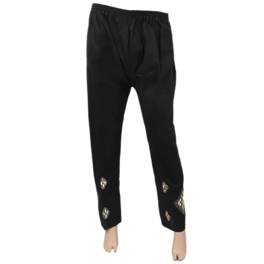Women's Slick Self Print Trouser - Black, Women, Pants & Tights, Chase Value, Chase Value