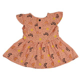 Newborn Girls Frock - Peach, Kids, Newborn Girls Frocks, Chase Value, Chase Value