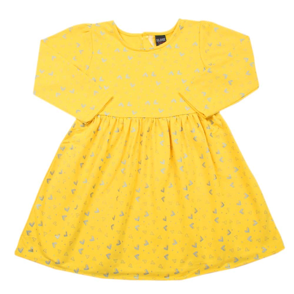 Newborn Girls Frock - Yellow, Newborn Girls Frocks, Chase Value, Chase Value