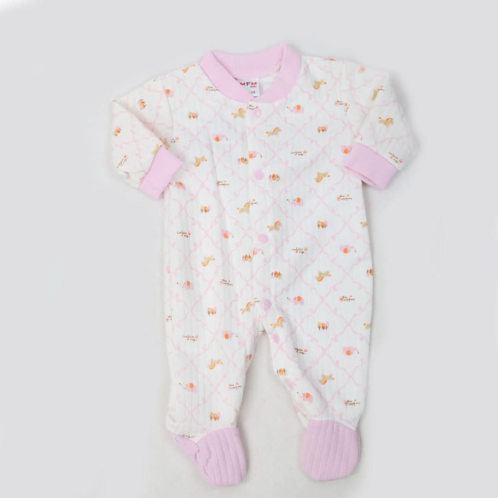 Newborn Boys Full Sleeves Romper - Pink, Kids, NB Boys Rompers, Chase Value, Chase Value