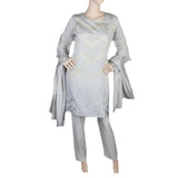 Women's Fancy 3 Piece Suit - Grey, Women, Shalwar Suits, Chase Value, Chase Value