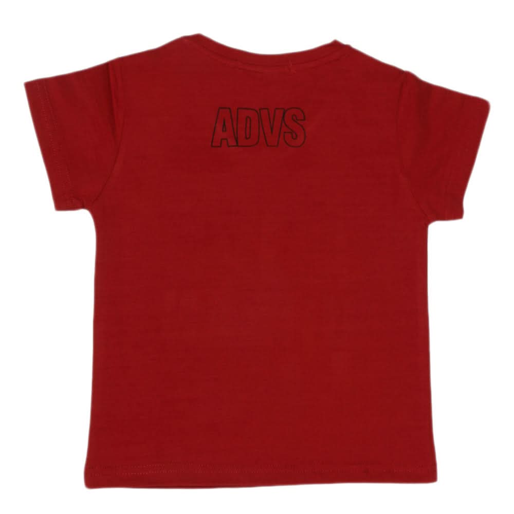Boys Half Sleeves T-Shirt - Maroon, Kids, Boys T-Shirts, Chase Value, Chase Value