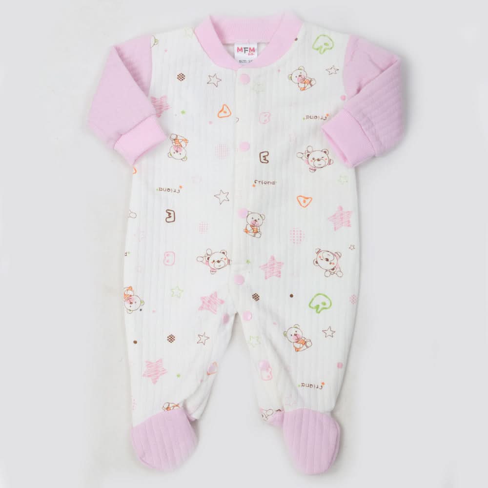 Newborn Boys Full Sleeves Romper - Pink, Kids, NB Boys Rompers, Chase Value, Chase Value
