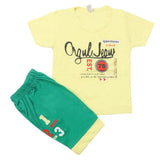 Boys Half Sleeves Short Suit - Lemon, Kids, Boys Sets And Suits, Chase Value, Chase Value