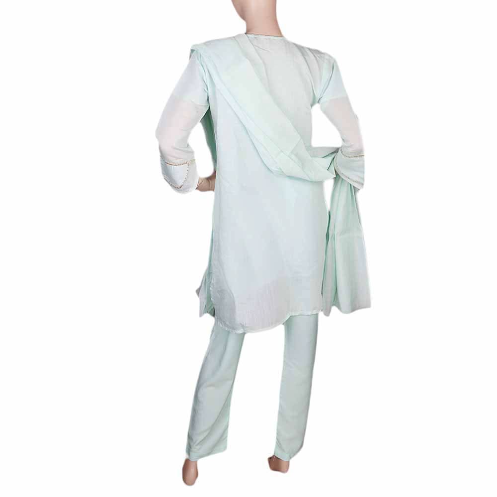 Women's Fancy 3 Piece Suit - Cyan, Women, Shalwar Suits, Chase Value, Chase Value