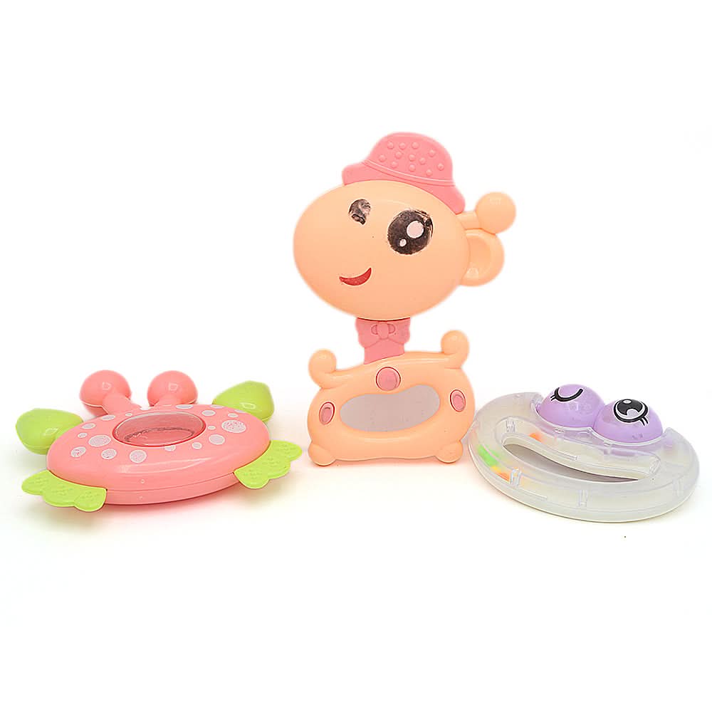 Rattles 3Pcs Multi-A, Kids, New Born Rattles And Toys, Chase Value, Chase Value