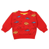 Newborn Boys Full Sleeves T-shirt - Red, Newborn Boys Shirts & T-Shirts, Chase Value, Chase Value