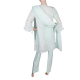 Women's Fancy 3 Piece Suit - Cyan, Women, Shalwar Suits, Chase Value, Chase Value