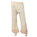Women's Full Embroidered Bell Bottom Trouser - Beige, Women, Pants & Tights, Chase Value, Chase Value