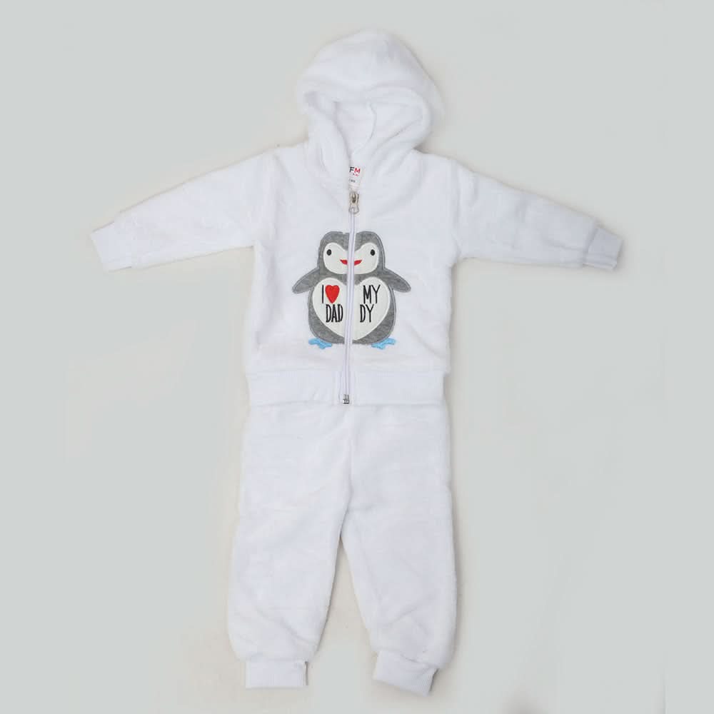Newborn Boys Full Sleeves Suit - White, Kids, NB Boys Sets And Suits, Chase Value, Chase Value